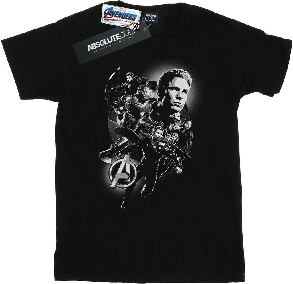 Marvel - "Avengers Endgame Heroes" T-Shirt für Herren BI8043 (XXL) (Schwarz)