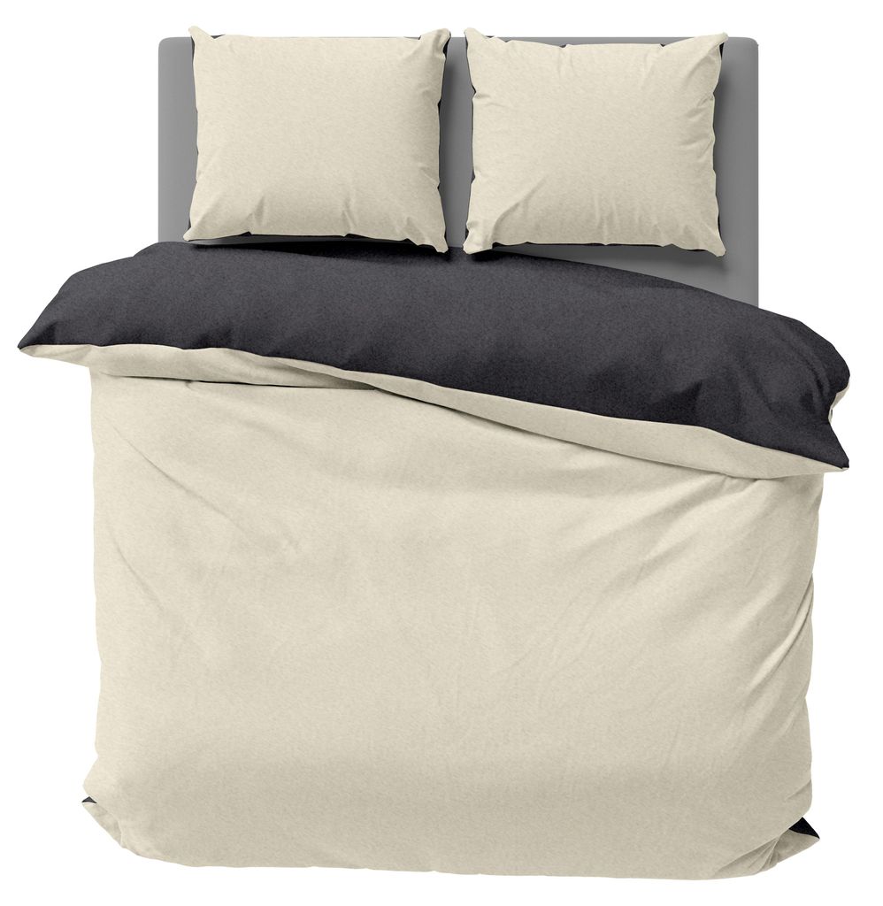 Winter Bettwäsche Doubleface Uni Wende kuschelig flauschig Produktbild 