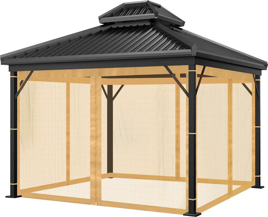 Rideau moustiquaire 3x3,6m pour profiter de vos soirées d'été 10x12