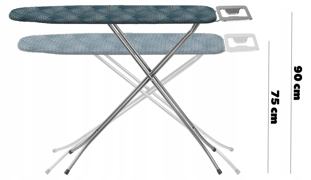 Table à repasser 110 x 30 cm avec repose-fer et surface multicouche - 3
