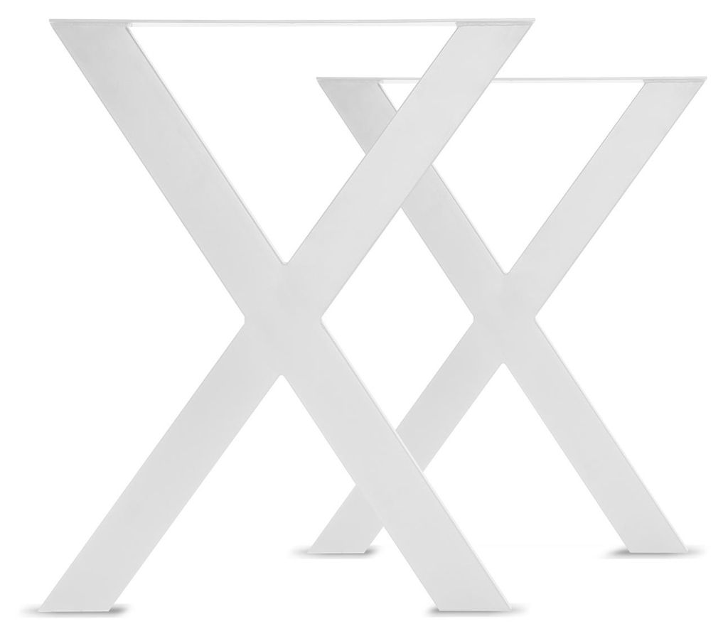 Møbelføøe 2 Støcke - X-Form - weiø