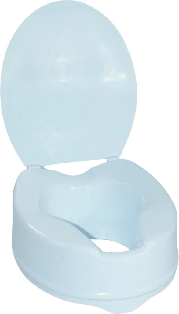 Alzawater 15 cm con Coperchio - Sedile Rialzato WC per Chirurgia e Anziani