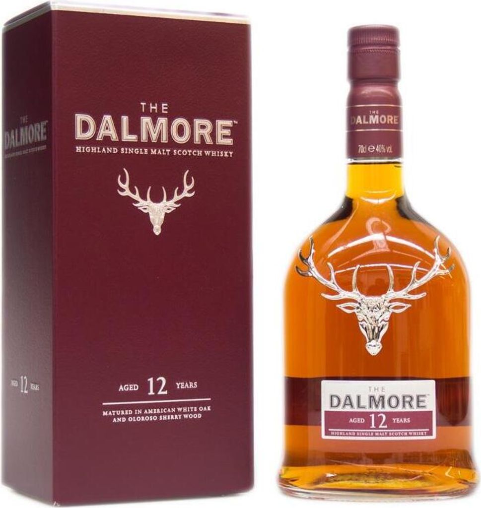Dalmore 12 años, whisky escocés de malta única de la región Imagen del producto 