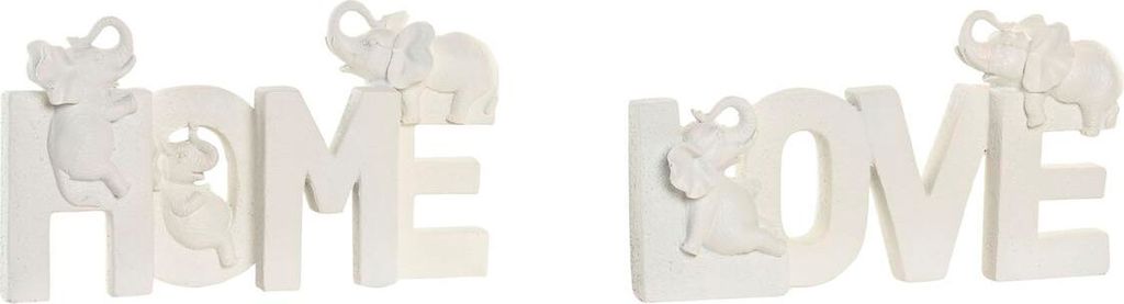 Deko-Figur Home ESPRIT Weiß Orientalisch 25 X 5 X 13 CM (2 Stück)