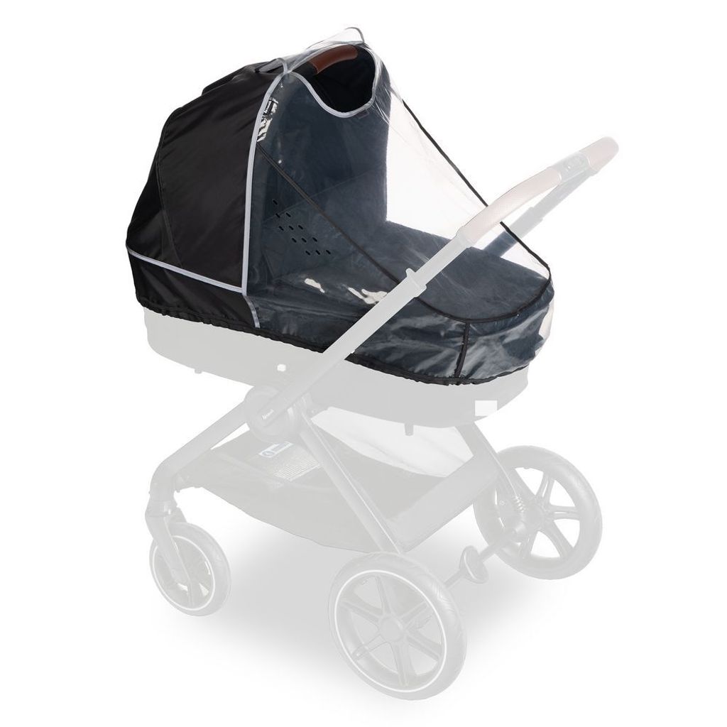 hauck Universal Babywannen Kinderwagen Regenschutz 67 x 48 x 65 cm mit Reflektierender Umrandung, Kontakt & Belftungs Fenster, Einfache Kordelzug &...