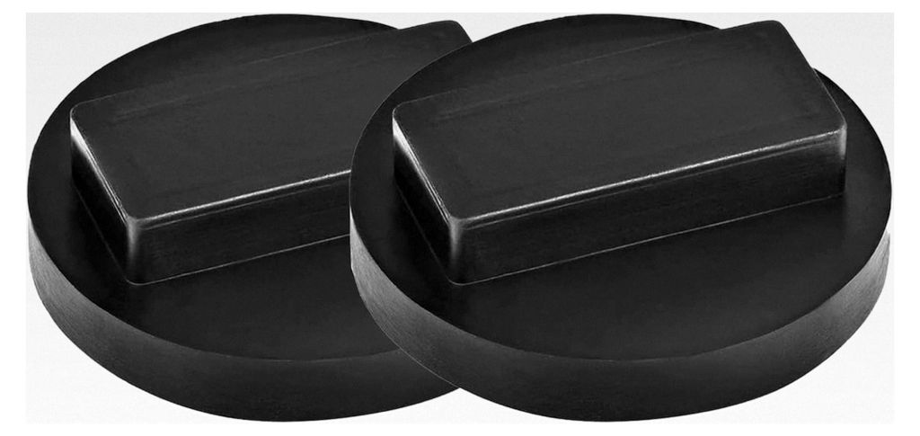 2 Stück Gummiauflagen für Wagenheber (schwarz) - Universeller Unterstellbock, Schutz vor Kratzern, Jack Pad für Auto und Werkstatt