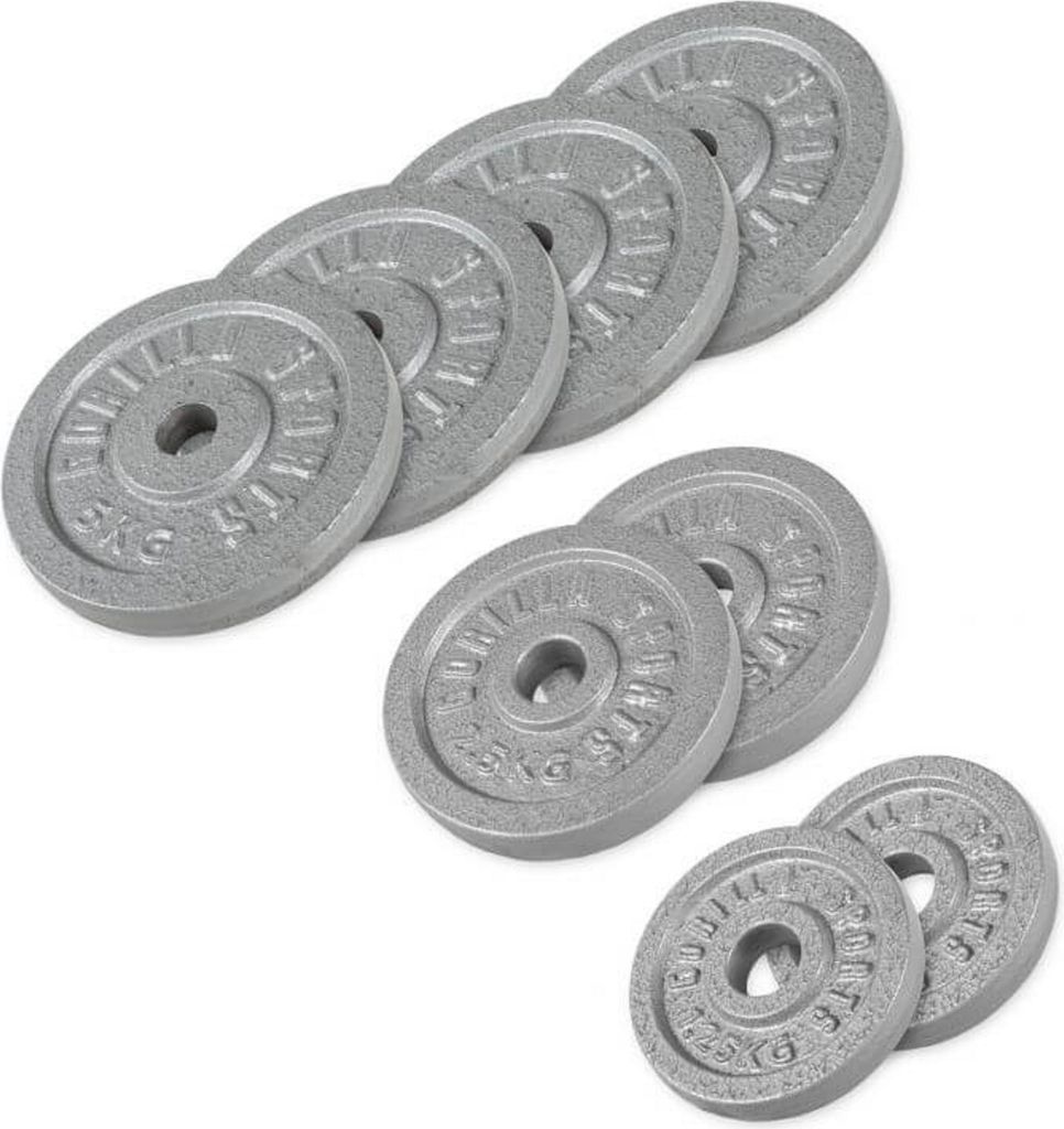 GORILLA SPORTS® Hantelscheiben - Set 27,5 kg Gewichte, Produktbild 