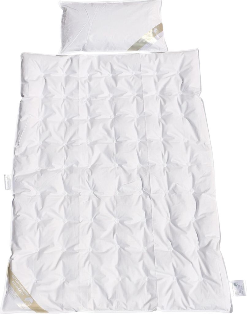 Betten Hofmann Kinder Sommer Set Daunendecke 100x135 + Kissen 40x60 100% Daunen
