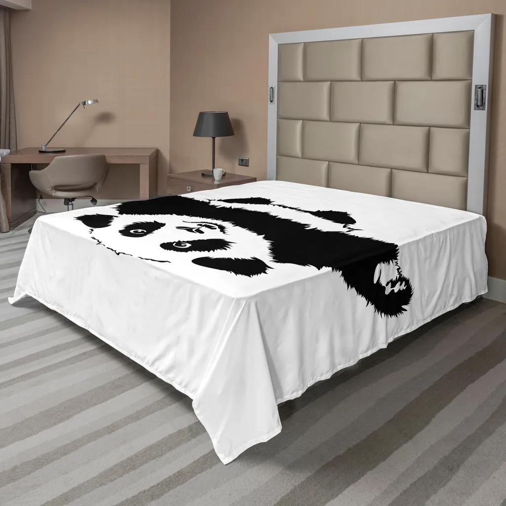 Lenzuolo Panda ABAKUHAUS | Il Trend Bianco e Nero per la Camera 2024