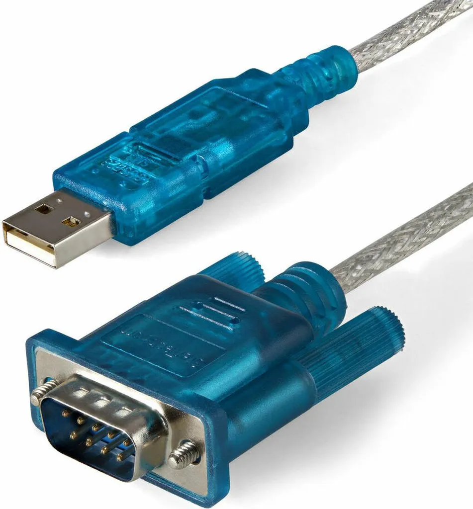 Convertisseur USB vers Port Série RS232 DB9 StarTech 91 cm Câble Bleu