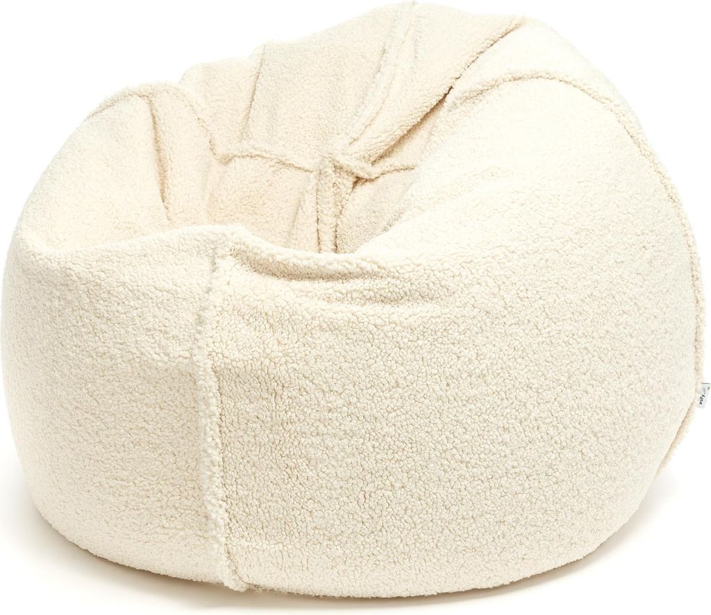 Ecopuf, Sitzkissen XXL, Sessel Bean Bag, Sitzsack, aus Bouclé-Stoff