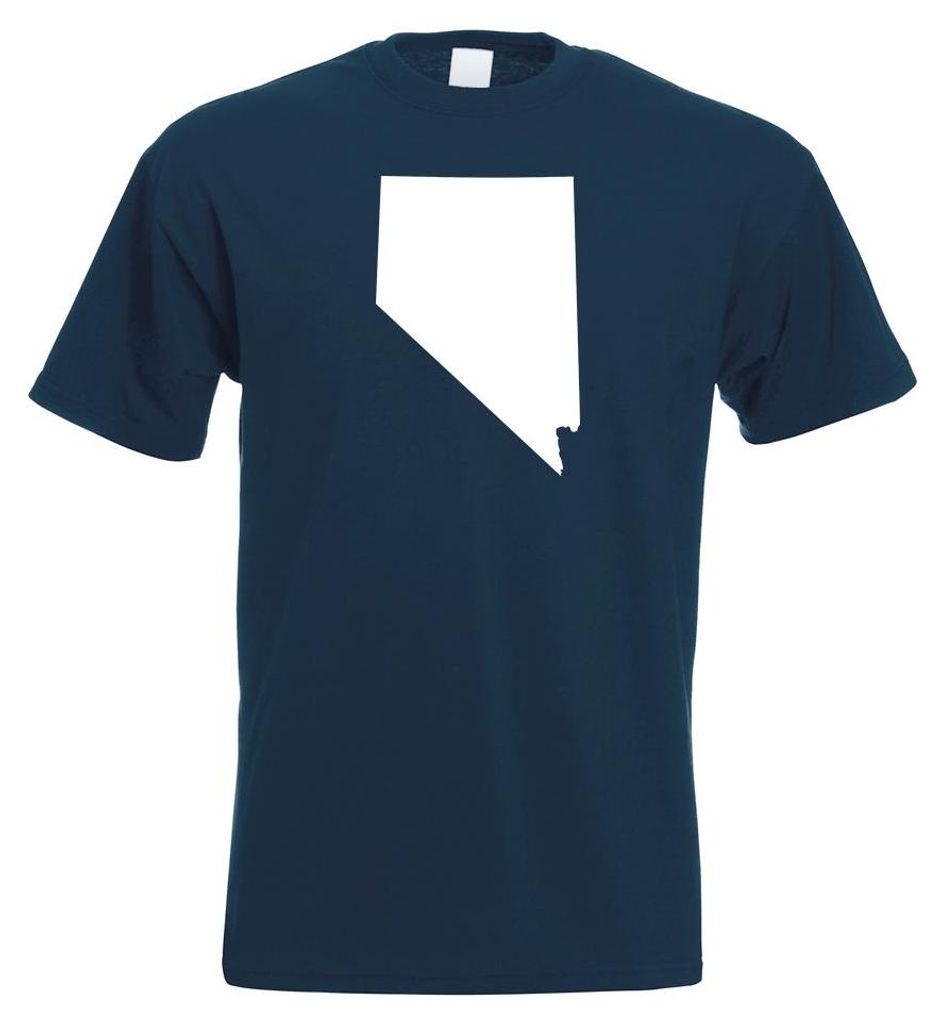 Kiwistar - T-Shirt - Navy - USA - Bundesstaat - Nevada Herren Funshirt Bedruckt Design Sprüche Spruch Motive - mit Motiv Bedruckt - Funshirt Desig...