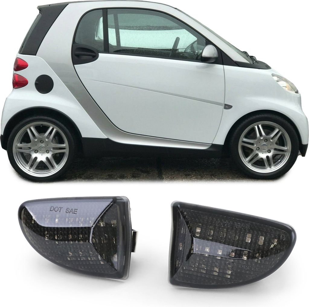 LED boční blinkry černé pro Smart Fortwo Cabrio Coupe 451 z Obrázek produktu 