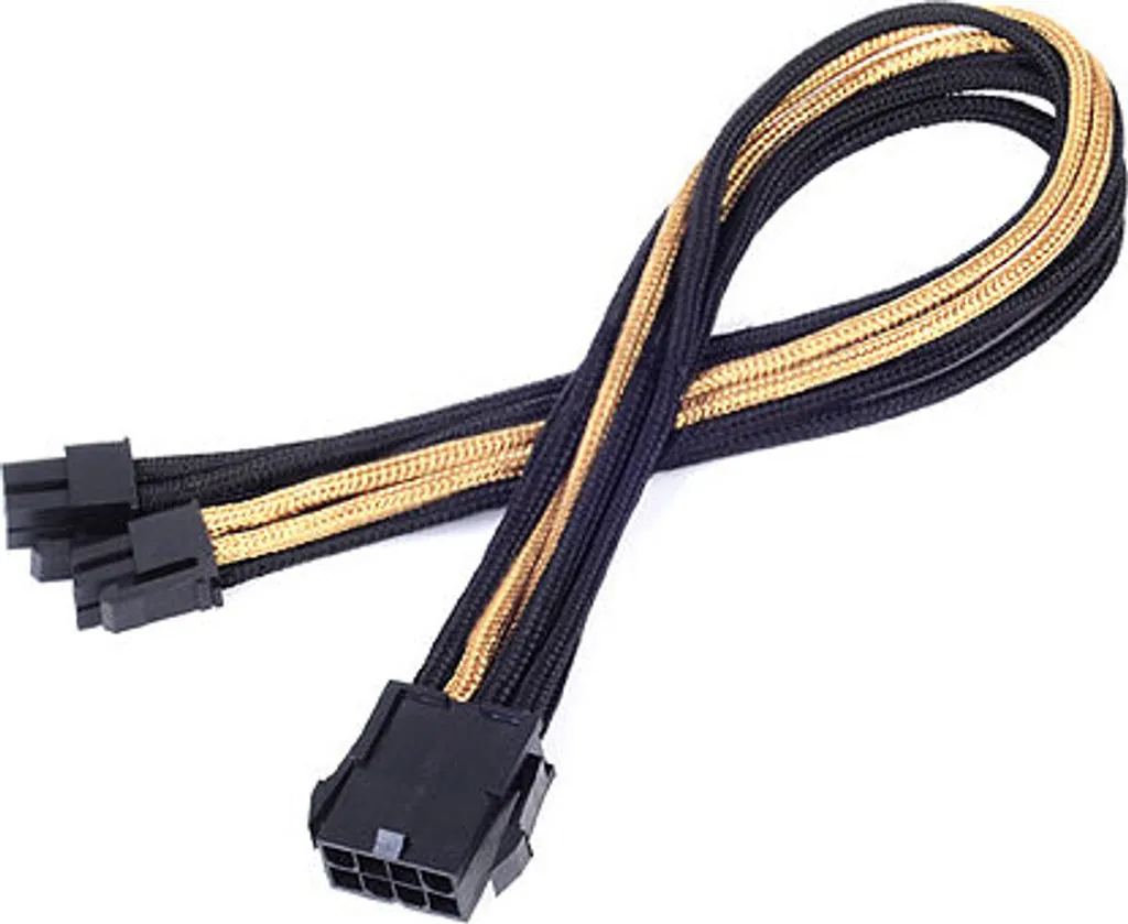Prolunga Premium SilverStone EPS 8 Pin a 4+4 Pin 300mm | Qualità Superiore