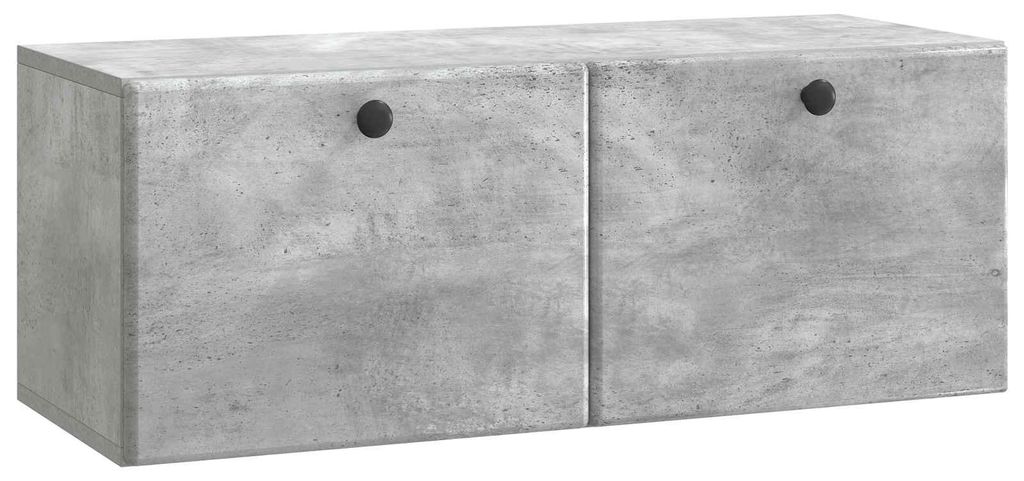 Wandmontierter TV-Schrank 78,5 x 31 x 30 cm Betongrau