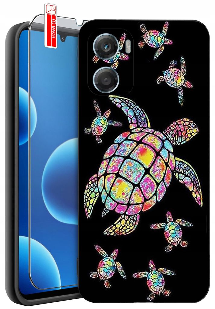 Hülle für Motorola G06 | G06 Power-Designs | Mattes Silikon-Case + 9H-Glas
