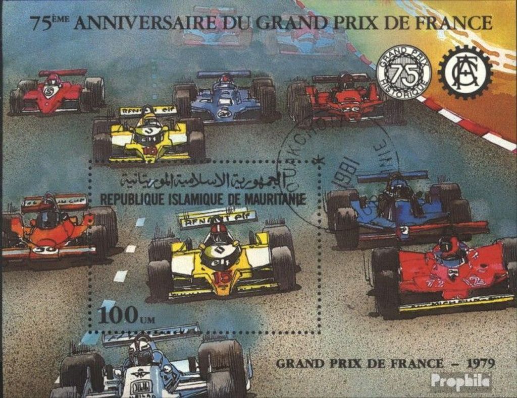 Briefmarken Mauretanien 1982 Mi Block34 (kompl.Ausg.) gestempelt Grosser Preis von Frankreich