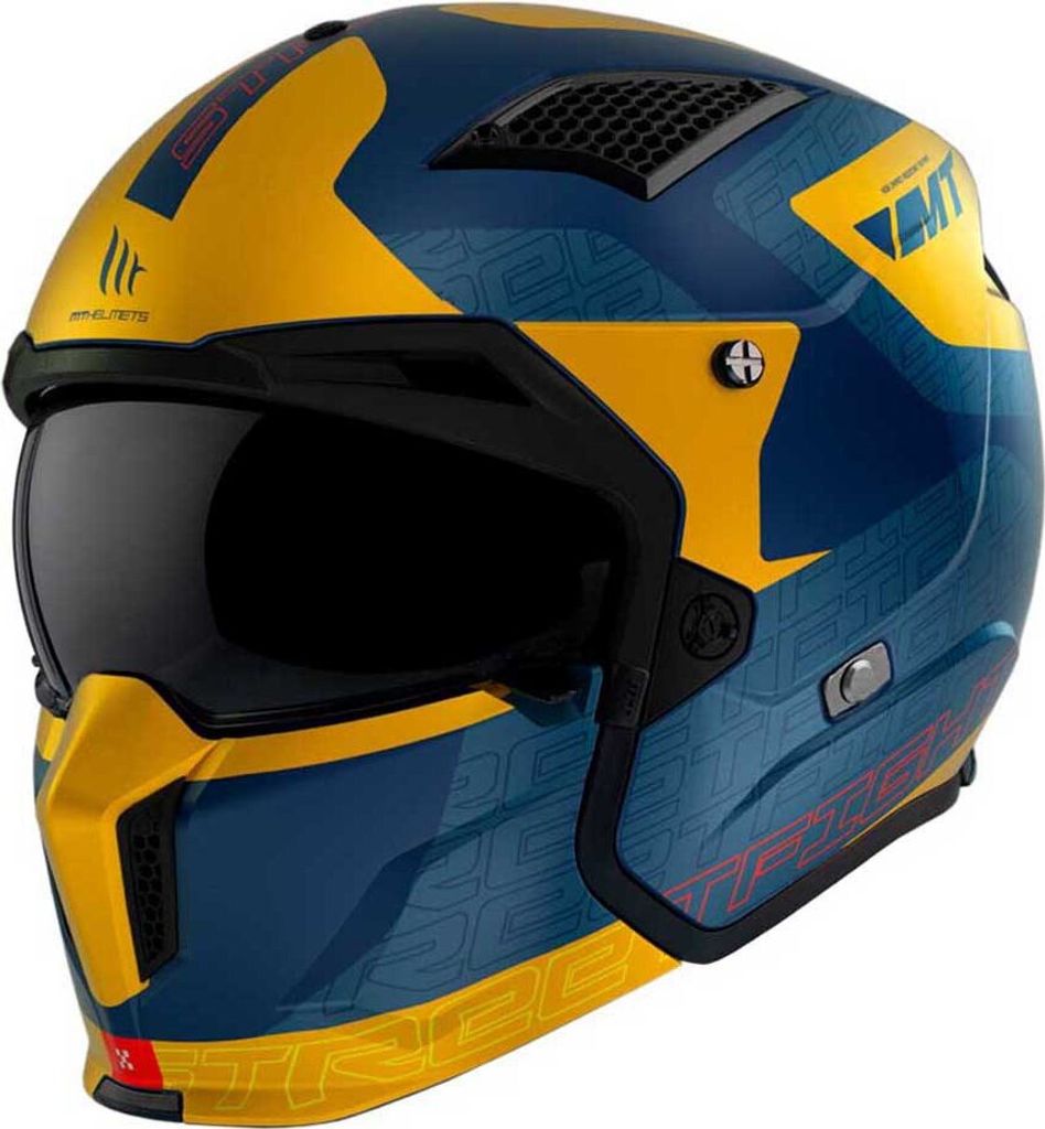 Modular Helm MT Helmets Streetfighter SV S Totem C3 Blau Produktbild 