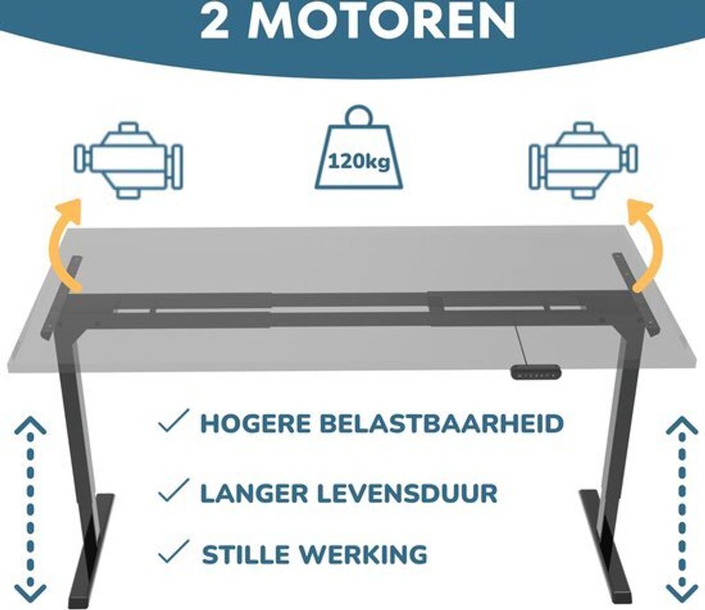 ALBATROS Lift S5W Rám na stůl s nastavitelnou výškou, Obrázek produktu 12