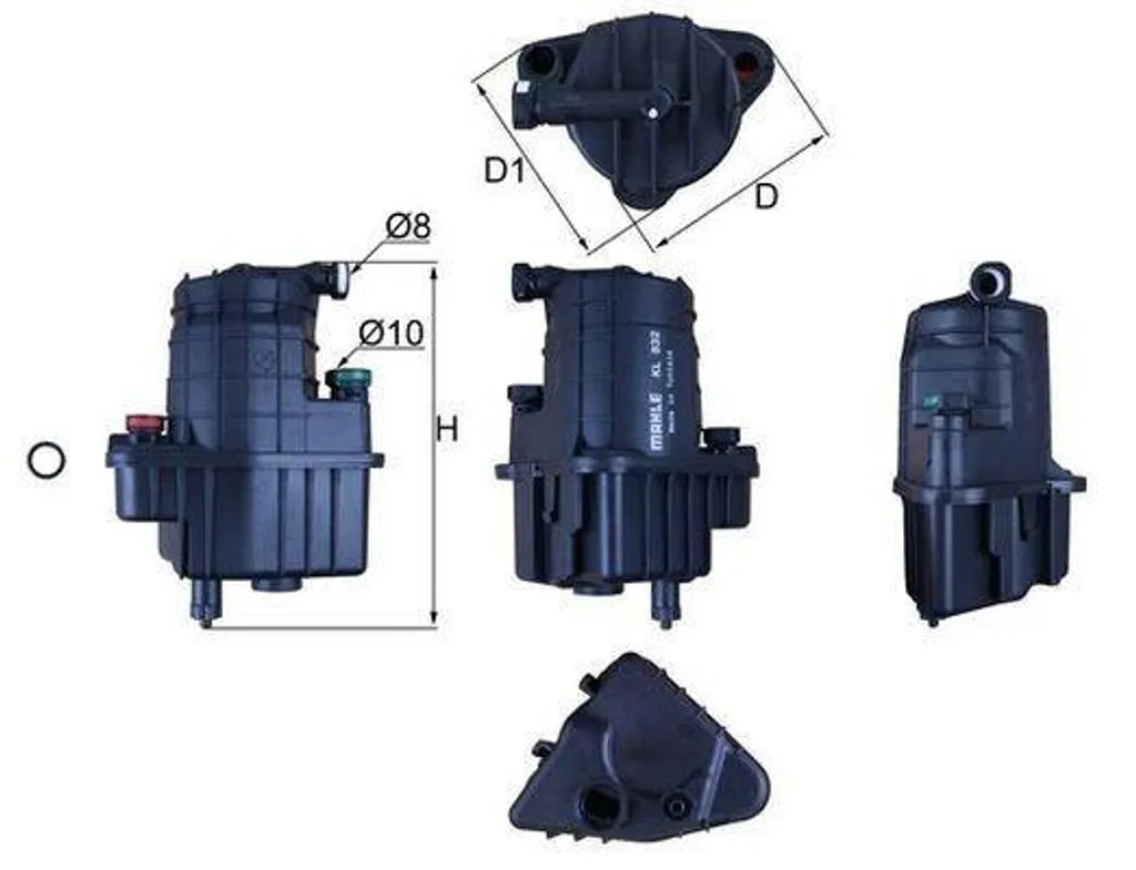 Évitez les pannes d'injection : Filtre KNECHT KL 832D pour Clio 3 Berline