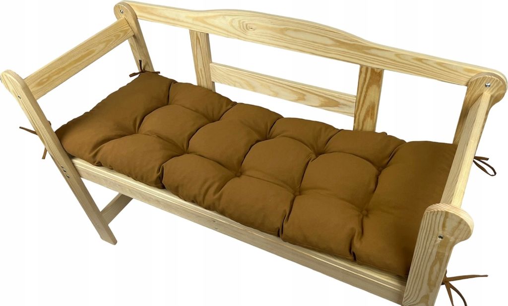 Gartenbankkissen, Kamelfarbe, 170x40x8, Gartenkissen, Gartensitzkissen, Outdoorkissen, Gartenkissen