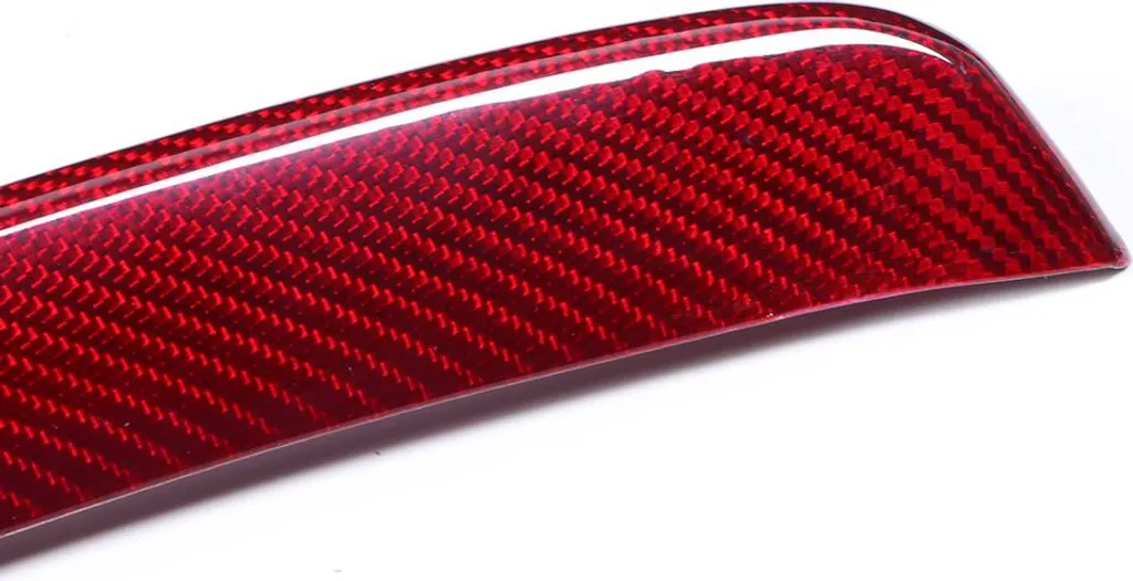 Insert de calandre carbone rouge en V pour Alfa Romeo Giulia 2018 - 3