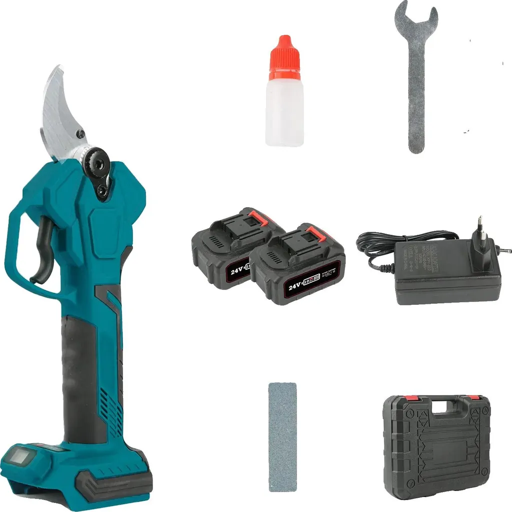 Élagueuse électrique sans fil, moteur sans balai, 2 piles, EU, élagage