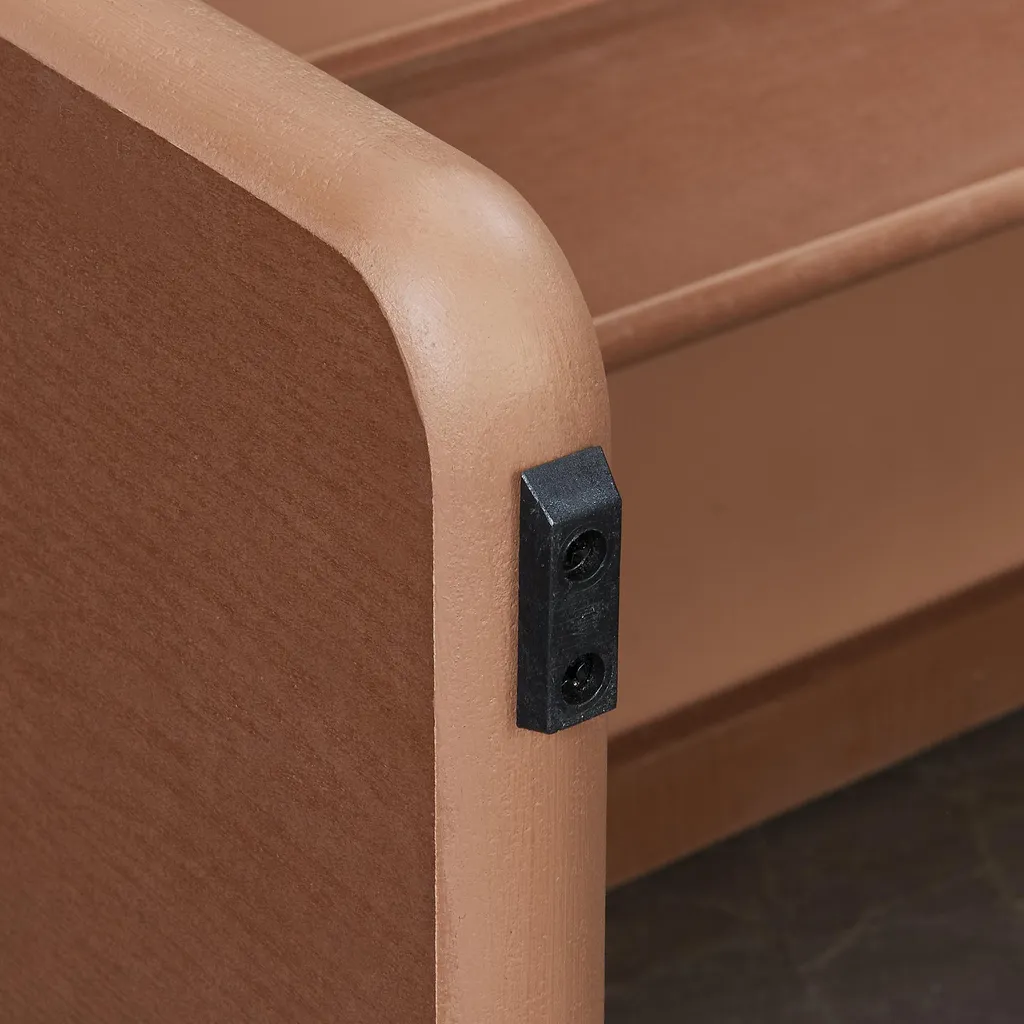 Table basse robuste aspect noyer Gäljami en MDF facile à entretenir - 10