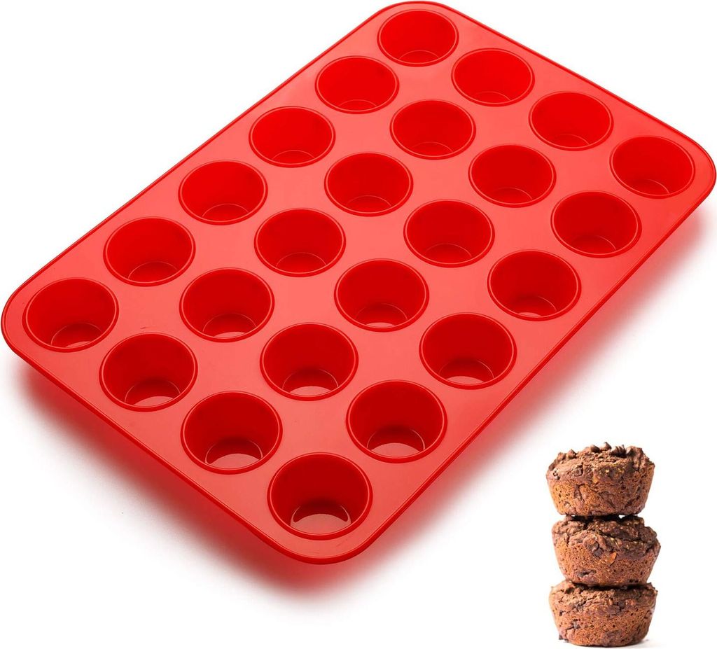 Mini forma na muffiny - 24 silikonových formiček na muffiny Obrázek produktu 