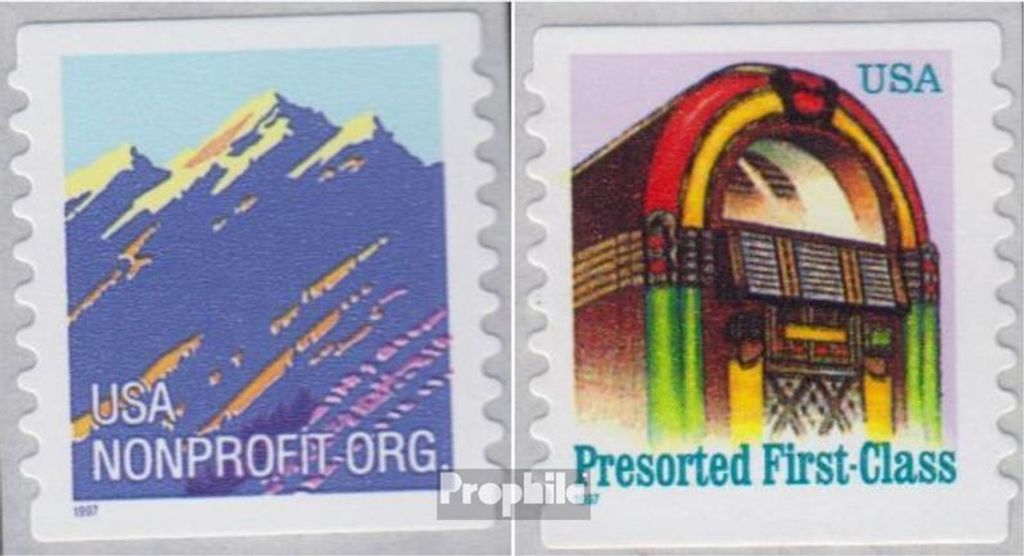 Briefmarken USA 1996 Mi 2741BF,2744BF postfrisch Freimarken - Monument Valley