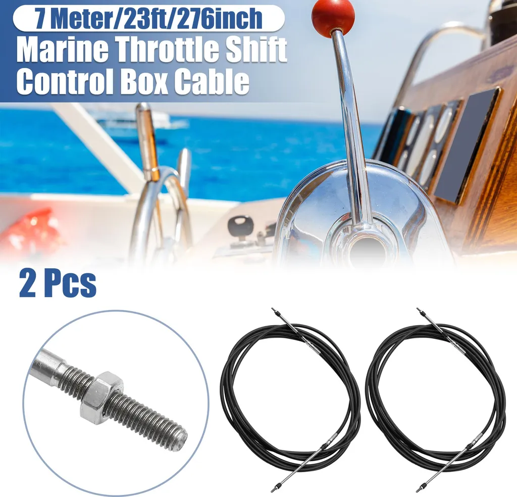 Kit 2 Câbles de Commande 7m pour Rénovation Système de Pilotage Bateau