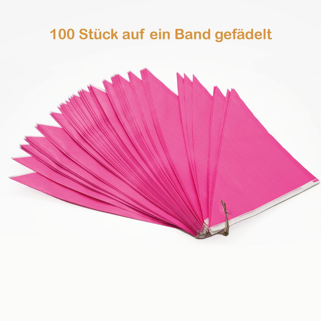 100 Spitztüten Pink | Füllmenge je 250g | Papiertüten zum Produktbild 