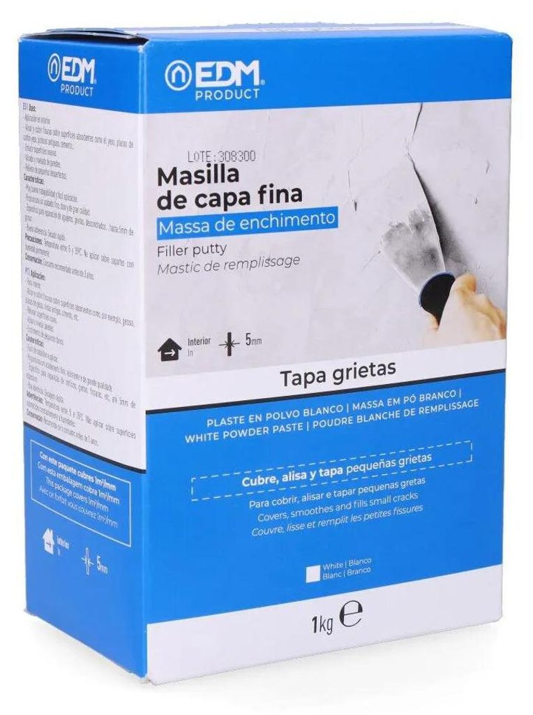 Edm 24996 Enduit 1 kg Blanc  Blanc Taille unique Image du produit 