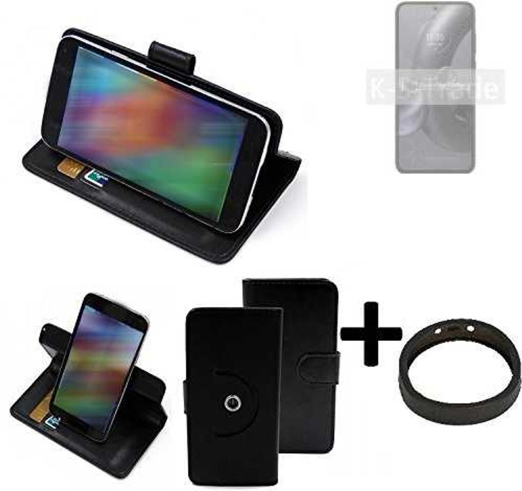 K-S-Trade Case Schutz Hülle kompatibel mit Motorola Edge 30 Neo + Bumper Handy Hülle Flipcase Smartphone Cover Handy Schutz Tasche Walletcase