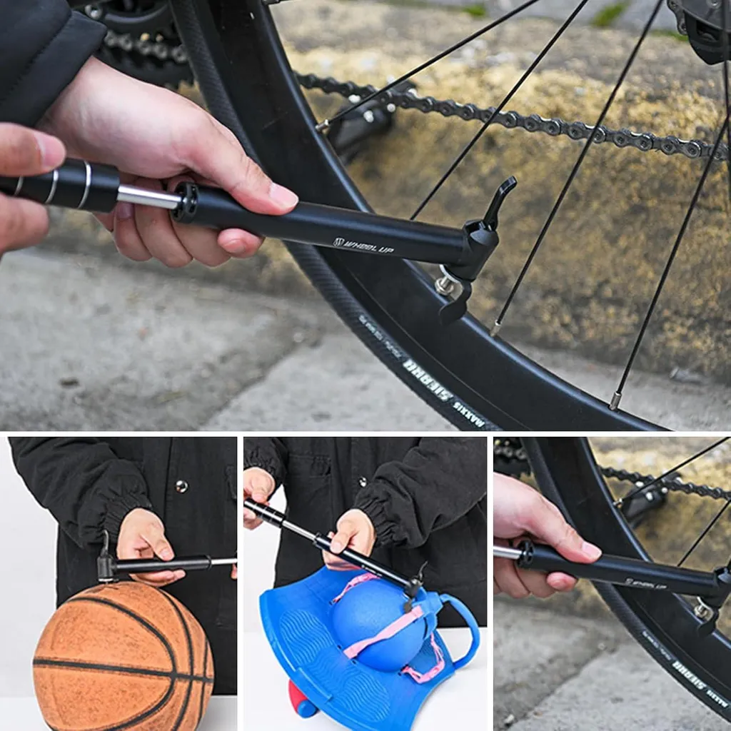Mini-pompe à vélo haute pression - Pompe portable compacte pour valves