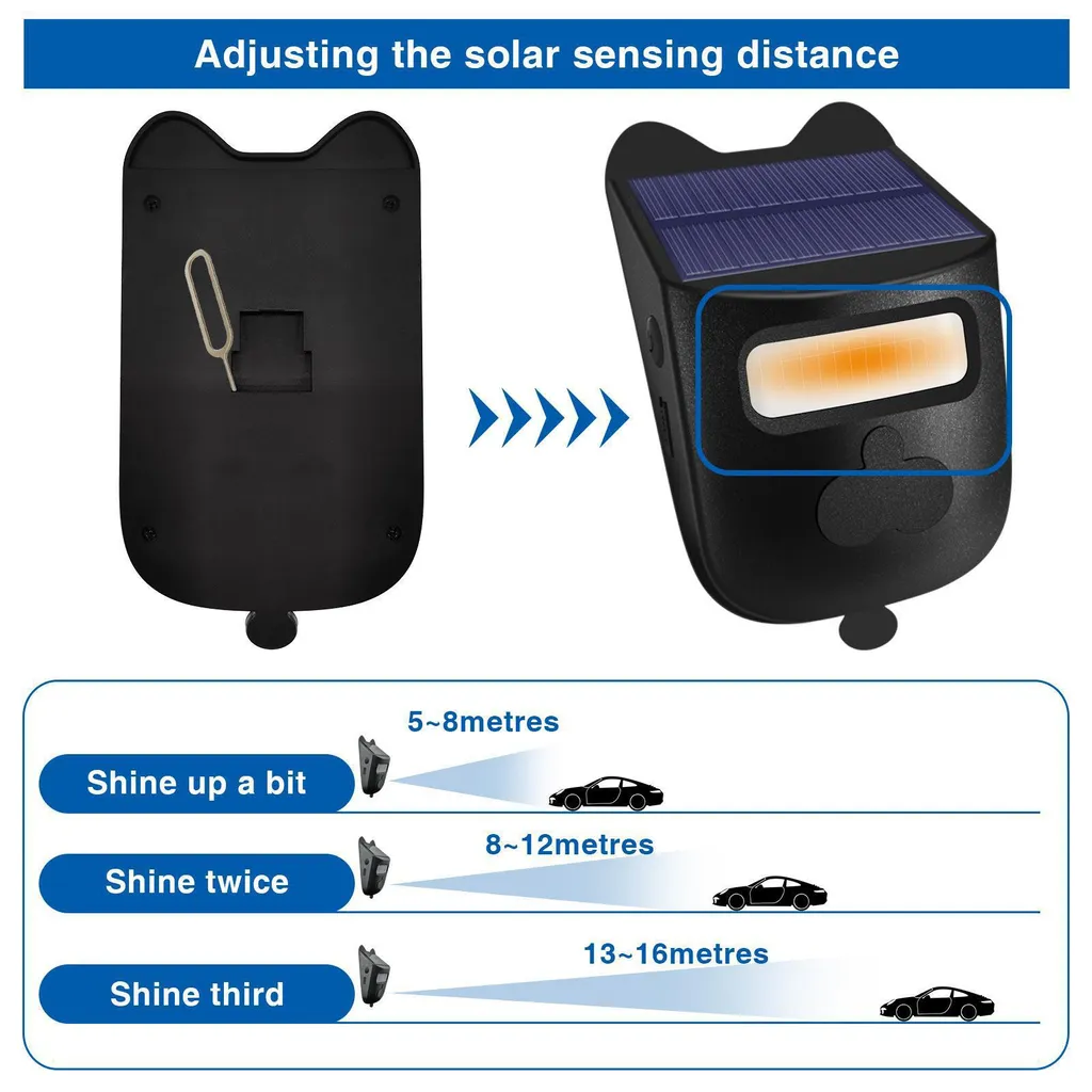 Détecteur de mouvement extérieur solaire - Système d'alarme sans fil - 3