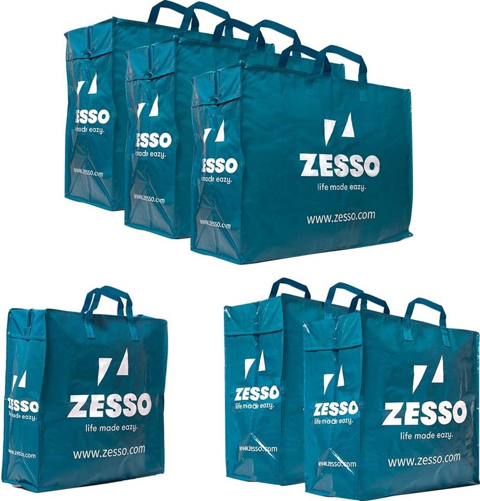Zesso Big Shopper Mix Zesso Bag 1x M, 2x L, 3x XL - Vorteilspaket Set von 6