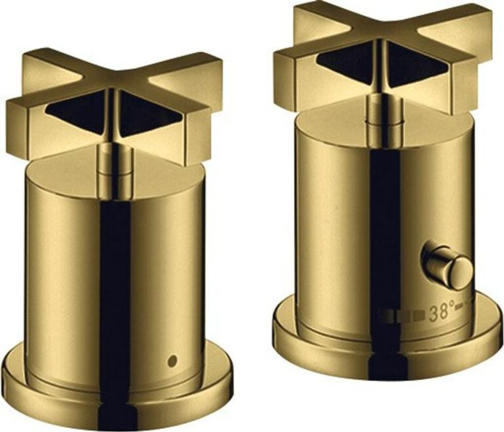 hansgrohe AXOR Citterio 2-Loch Wannenrandthermostat mit Kreuzgriffen, 39480990