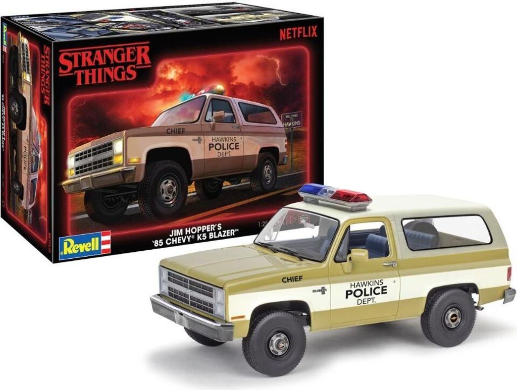 Revell "Stranger Things" Jim Hopper´s Chevy® Blazer K5™ Zdjęcie produktu 
