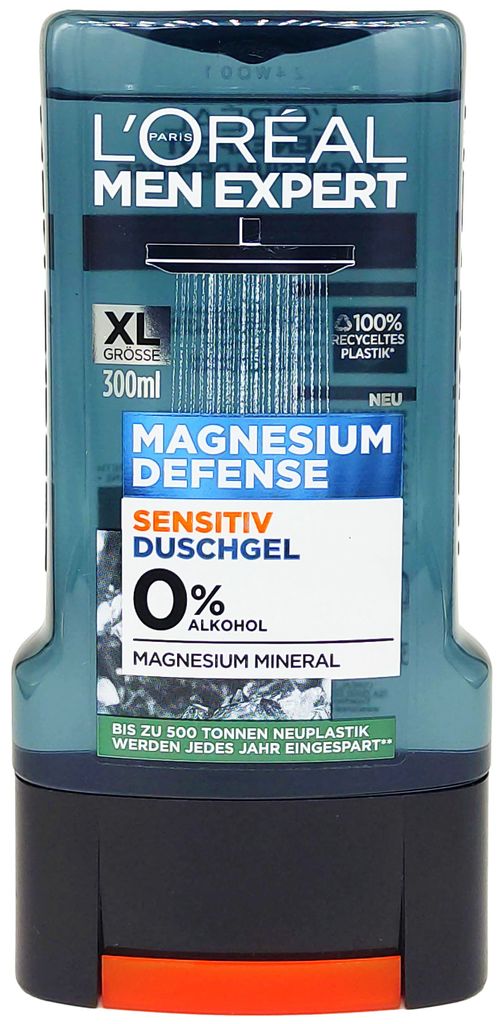 L’Oréal MEN Duschgel MAGNESIUM DEFENSE 300ml Sensitiv Produktbild 