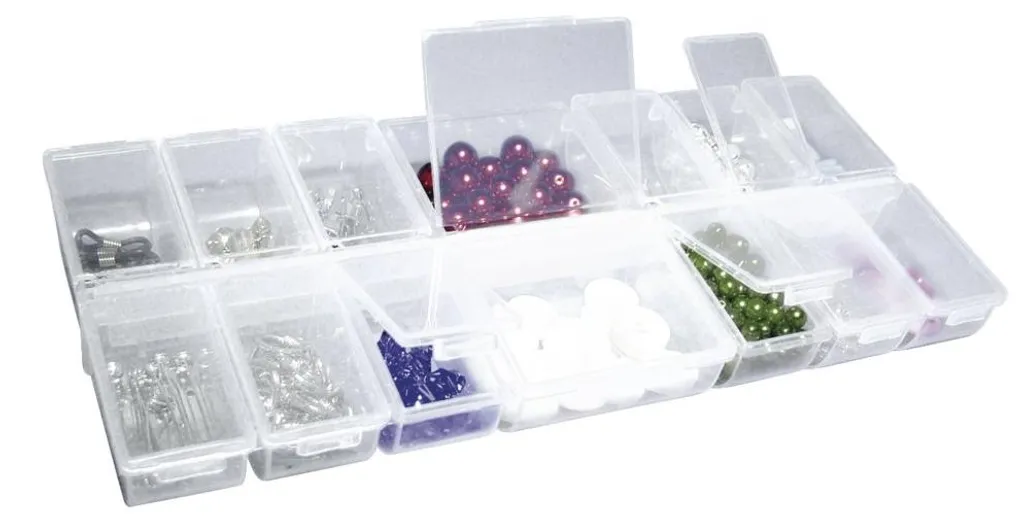 Mallette de tri pour visserie et petits composants 14 cases modulables