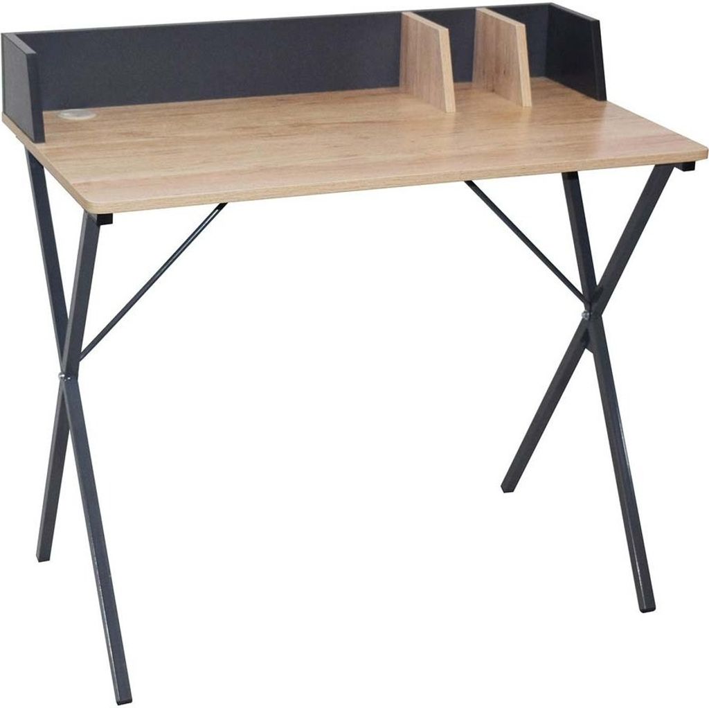 Bureau gris - Brice - 90 x 50 x 84 cm Image du produit 