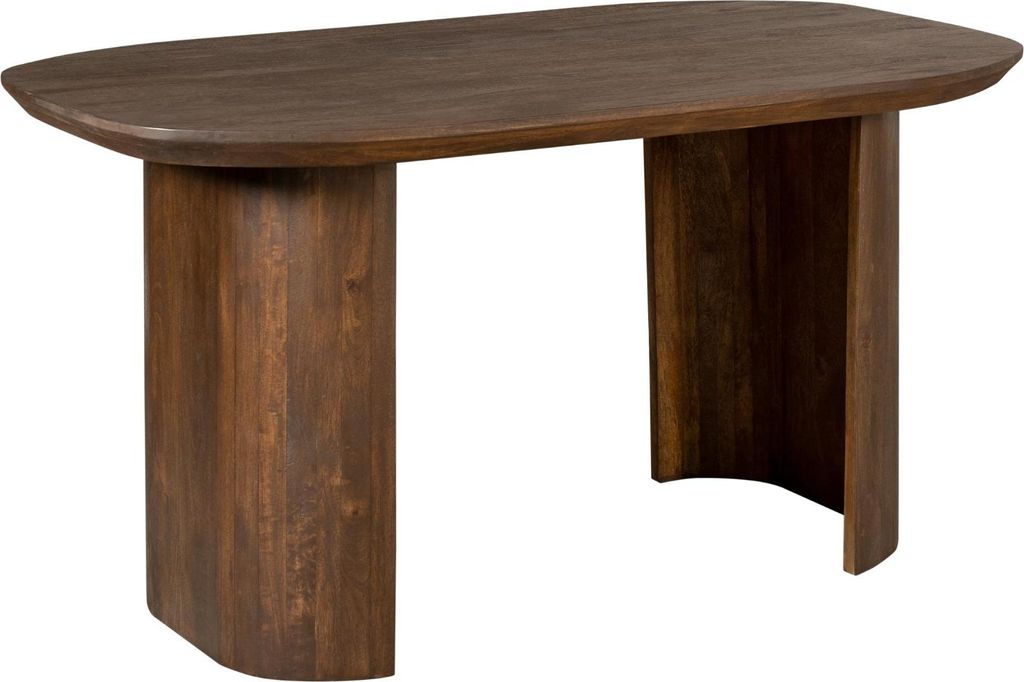 Marlen Schreibtisch Mangoholz Braun 150 cm, Masse:150 cm X 80 cm