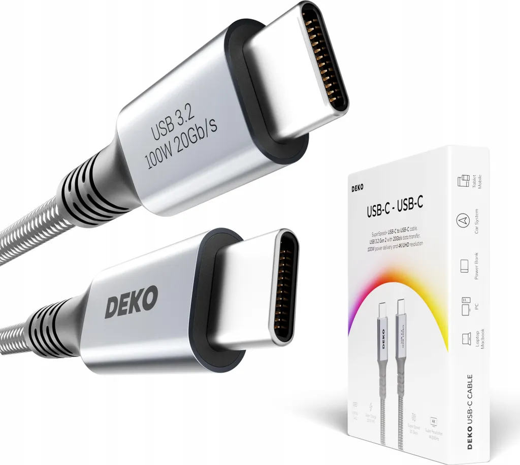 Cavo USB Tipo C 3.2 100W 2m Compatibile Apple Thunderbolt Prezzo
