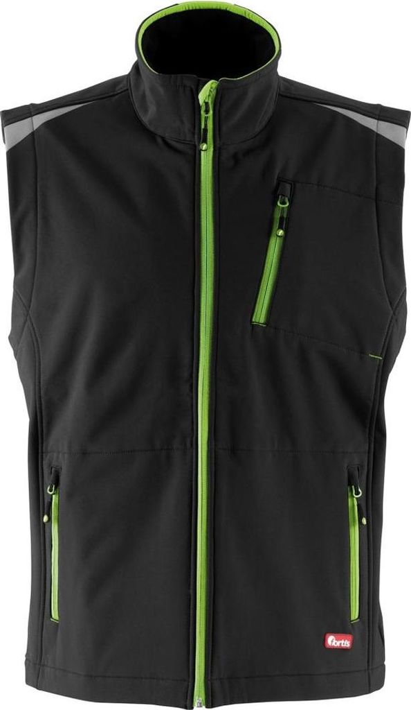 FORTIS Herren Weste 24, schw./limegreen, Gr.S