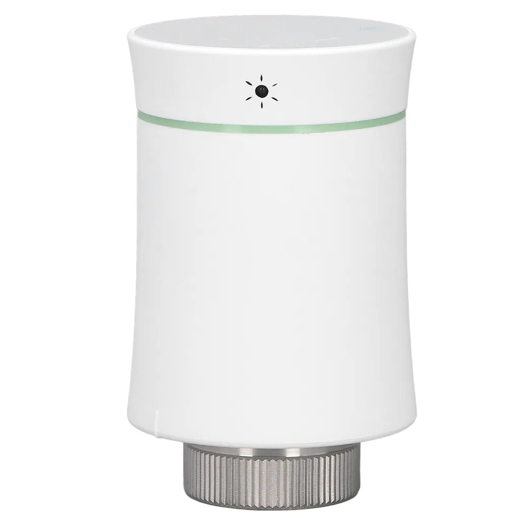 Vanne thermostatique connectée Zigbee Tuya Blanche pour radiateur eau