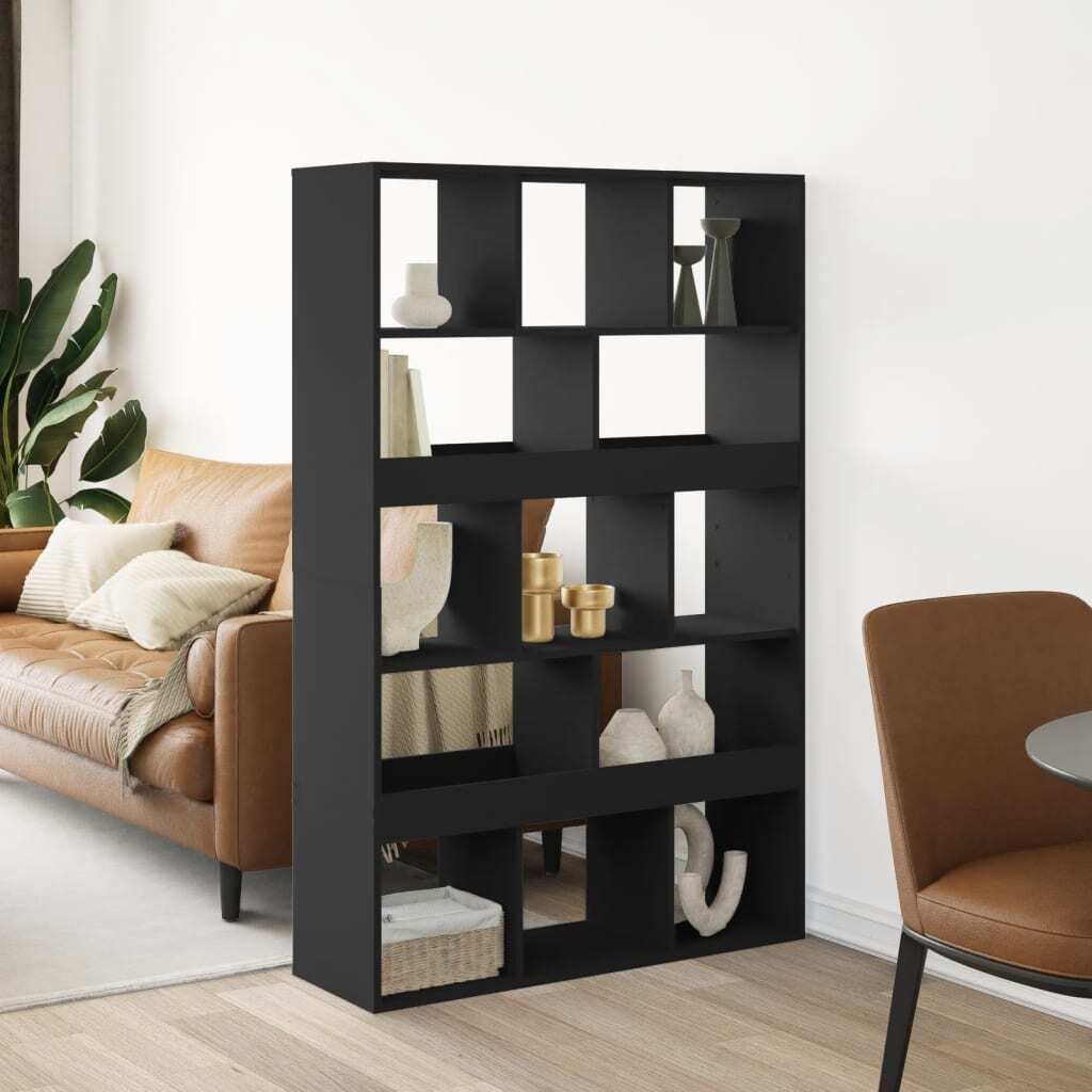 Maison Exclusive - Raumteiler Schwarz 100x33x156,5 cm Holzwerkstoff