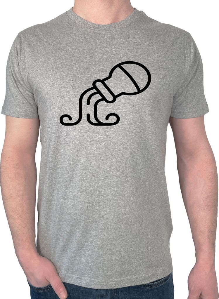 Huuraa Herren T-Shirt Wassermann Sternzeichen Symbol S Sport Grey Bio Baumwolle Fairtrade Herrenshirt Geschenkidee