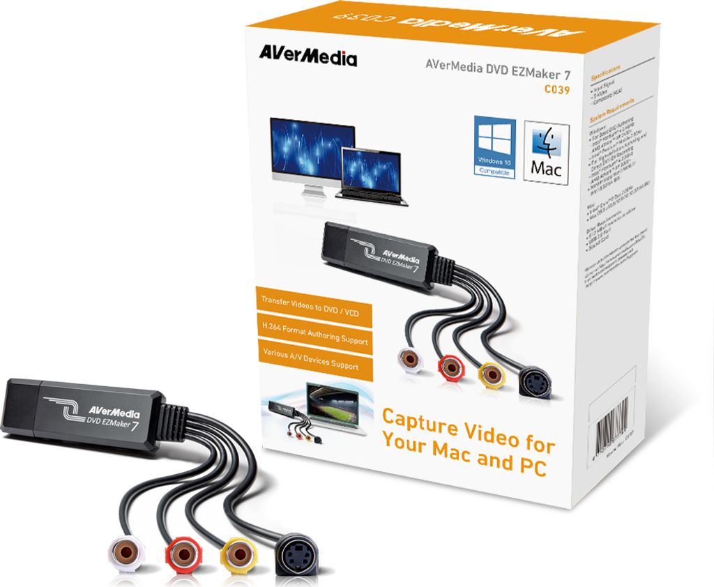 Avermedia 61C039XX00BH Video Capture Card AVerMedia DVD Image du produit 