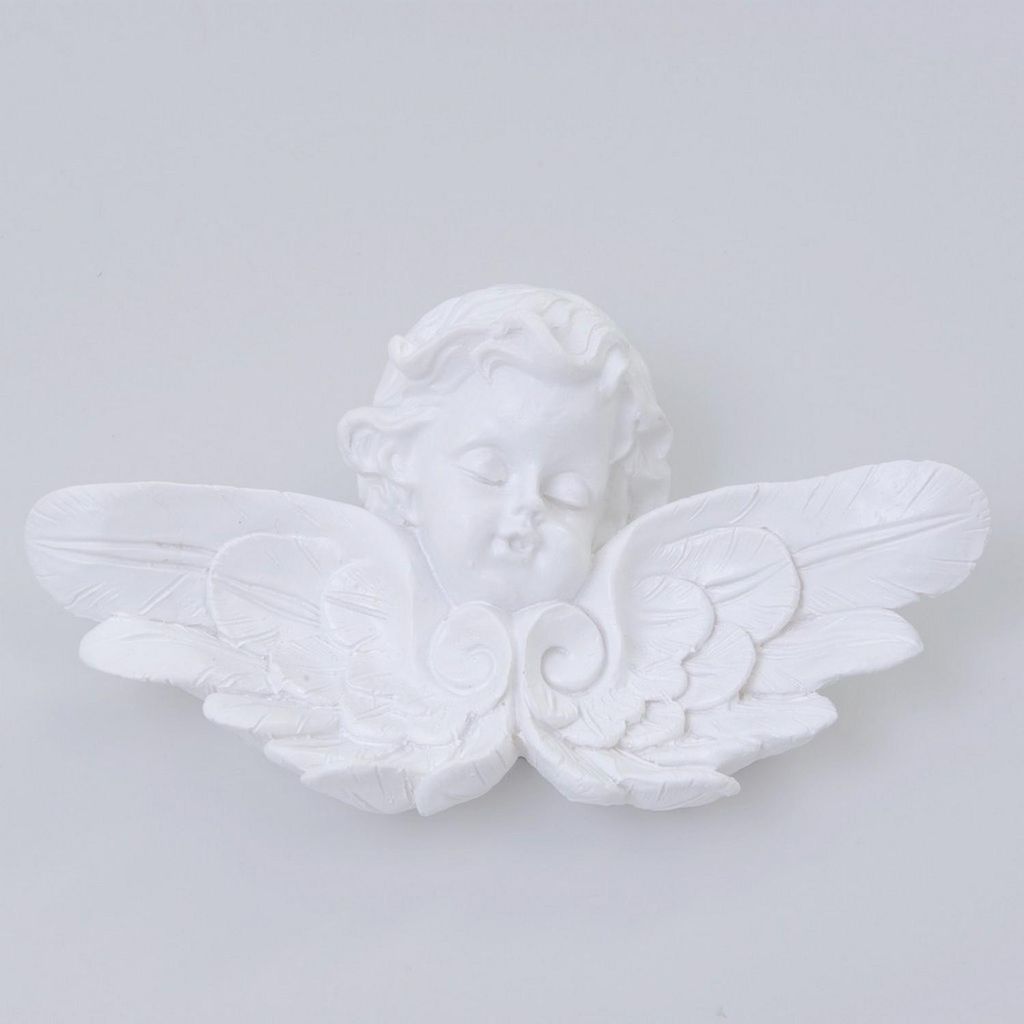 Engel mit Flügeln - weiß - ca.14 x 7 cm - A 49600W